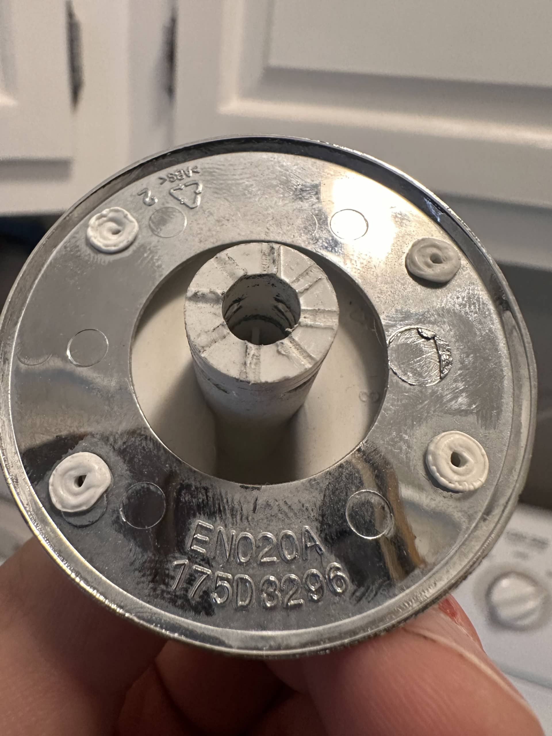 damaged washer control knob preventing cycle selection